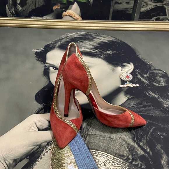 Vero  Cuoio Glitter Heels. Size - 205 . EUR - 36. - Picture 2 of 14